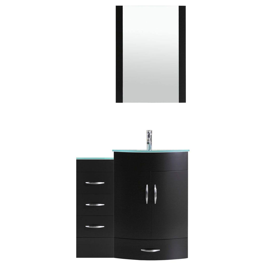 Black 36 Vanity Set with Sink Base and Drawer Base D871009