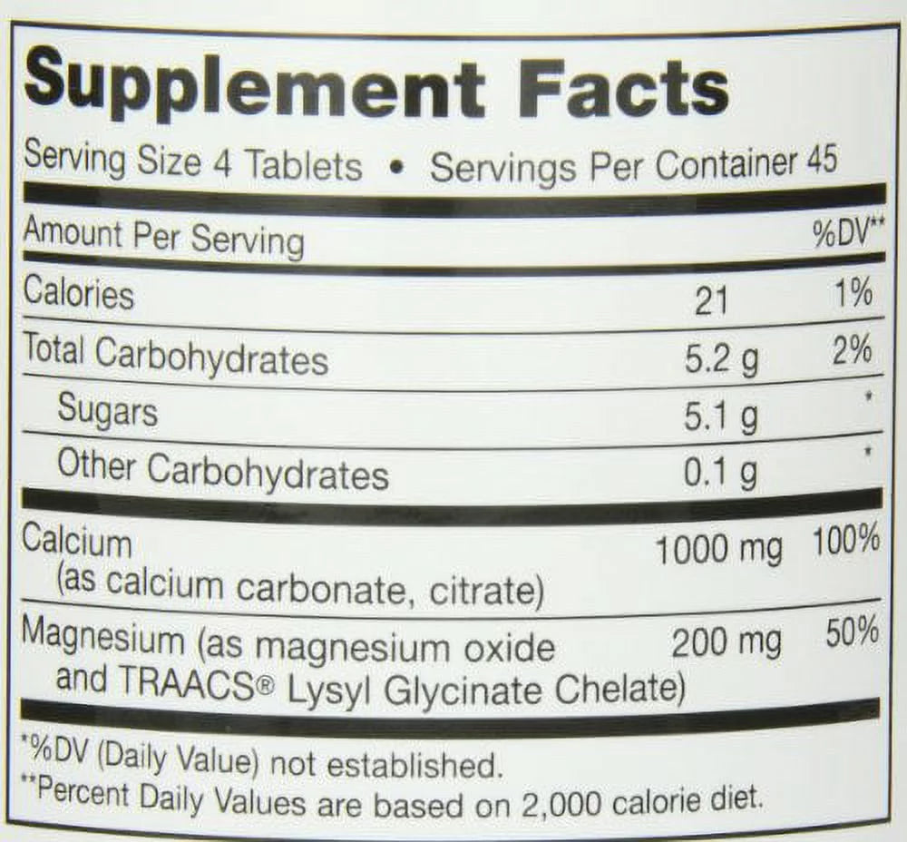 Chewable Calcium Complex Tablets, 180 Ct G1765