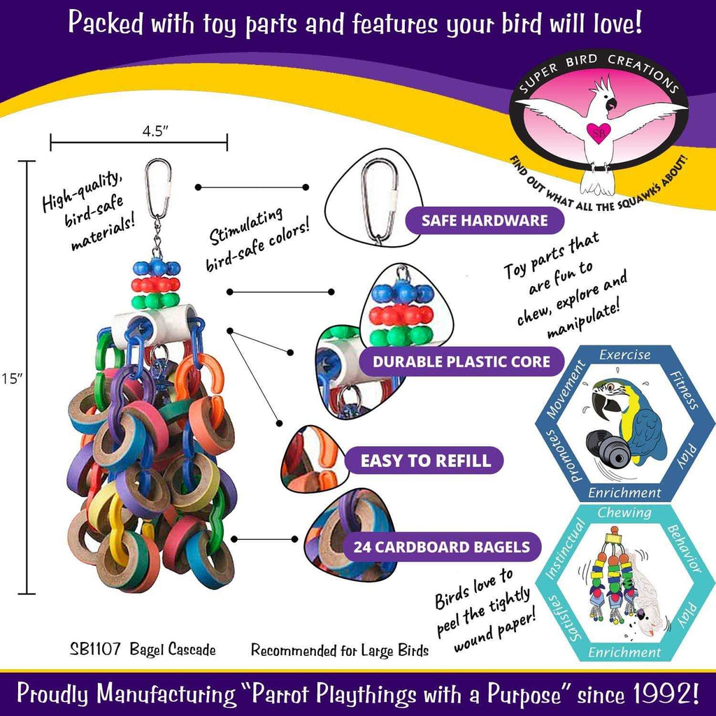 Bagel Cascade Bird Toy F378100