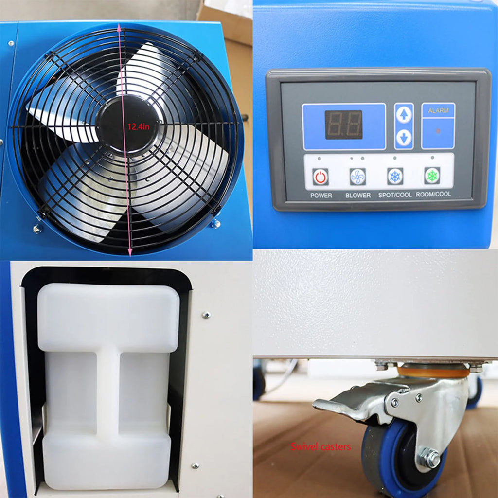 Mobile Industrial Air Conditioner Portable Evaporative Cooler with Wheels 220V K3489