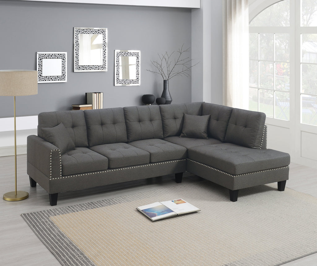 Dark Coffee 2-pcs Sectional Set Y64411