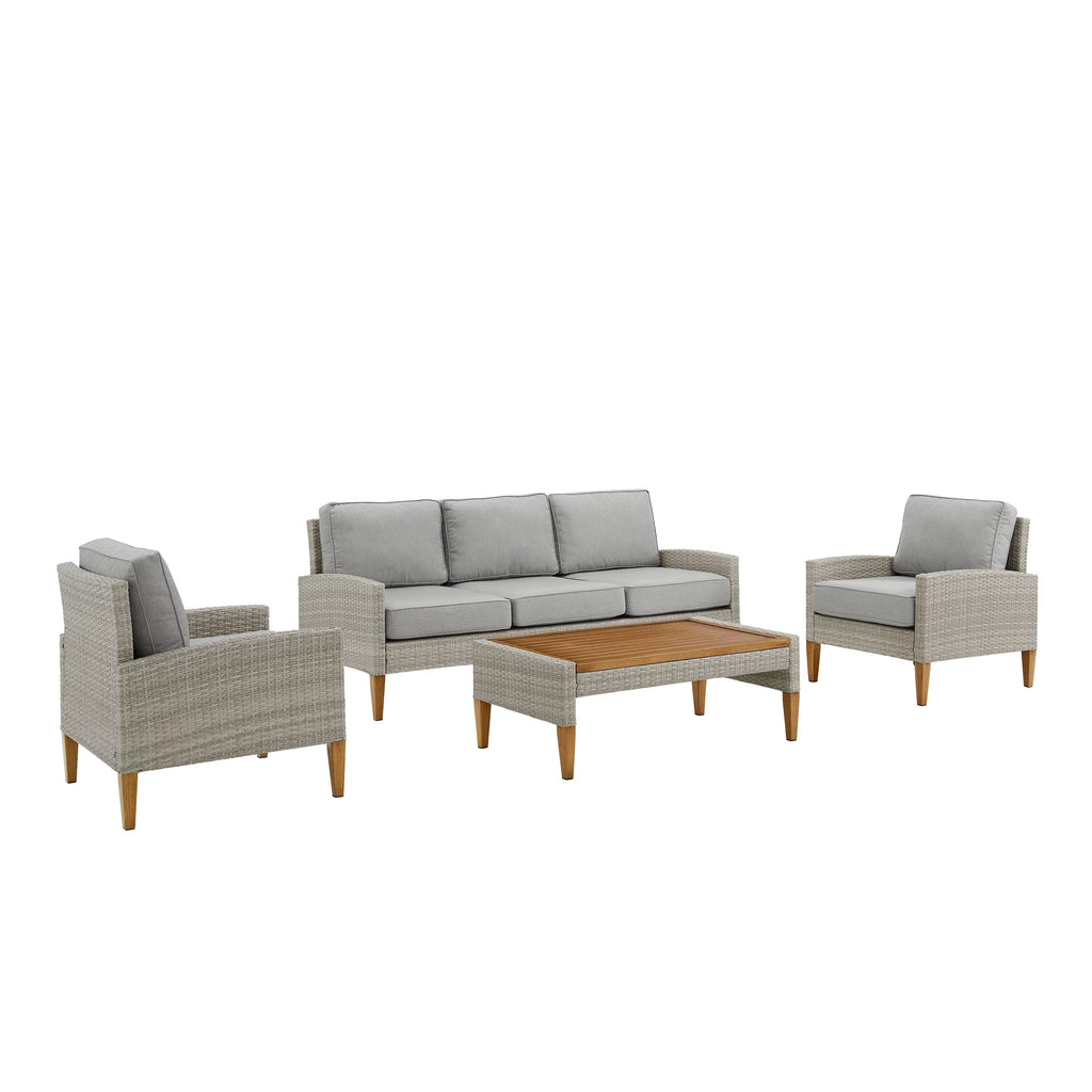 Outdoor Wicker 4 Piece Sofa Set U9152