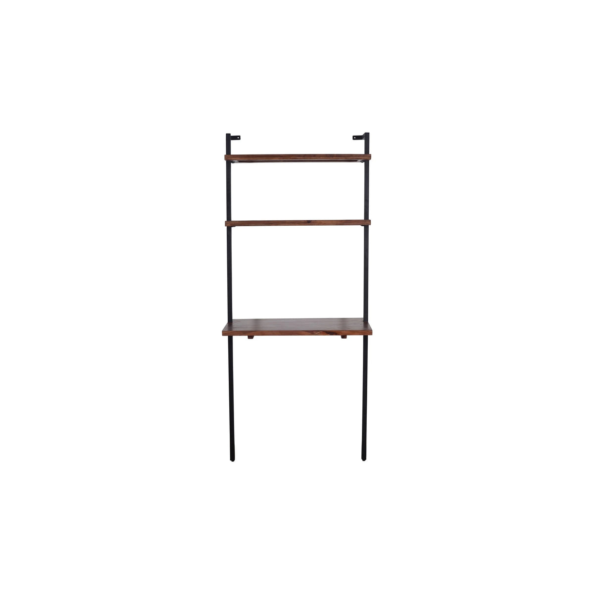 3 Tier Mango Wood Ladder Wall Shelf T7199