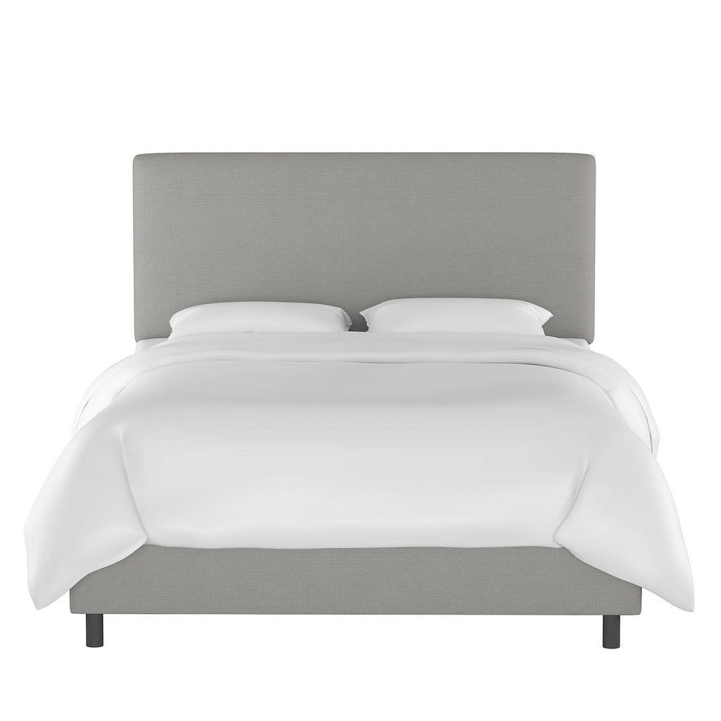 Navy Blue Full Microsuede Bed U5459