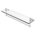 Polished Chrome Wall Shelf with Towel Bar F55071