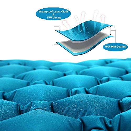 Inflatable Camping Sleeping Pad with Pillow V463552