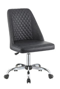 Grey and Chrome Upholstered Office Chair D61502
