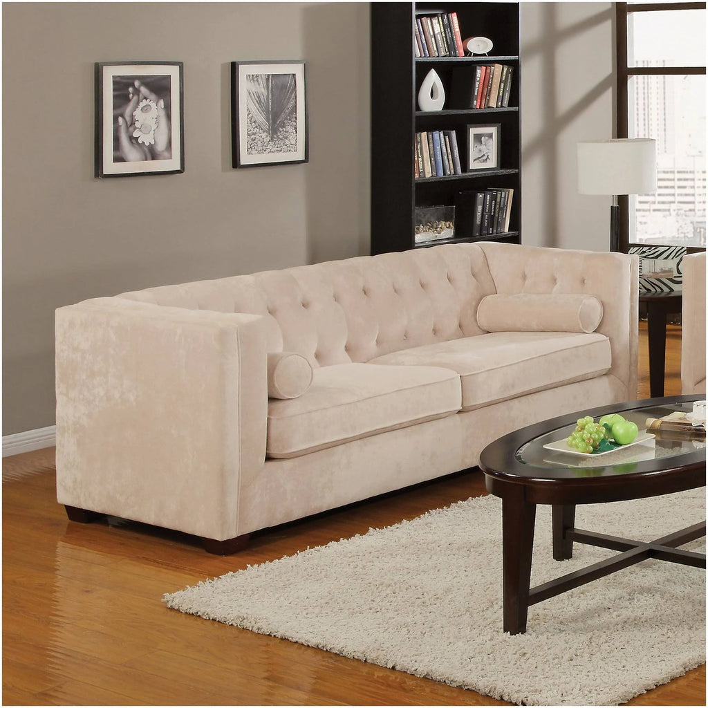 Almond Chesterfield Sofa O5575