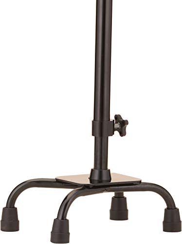Black Quad Cane With Offset K4307