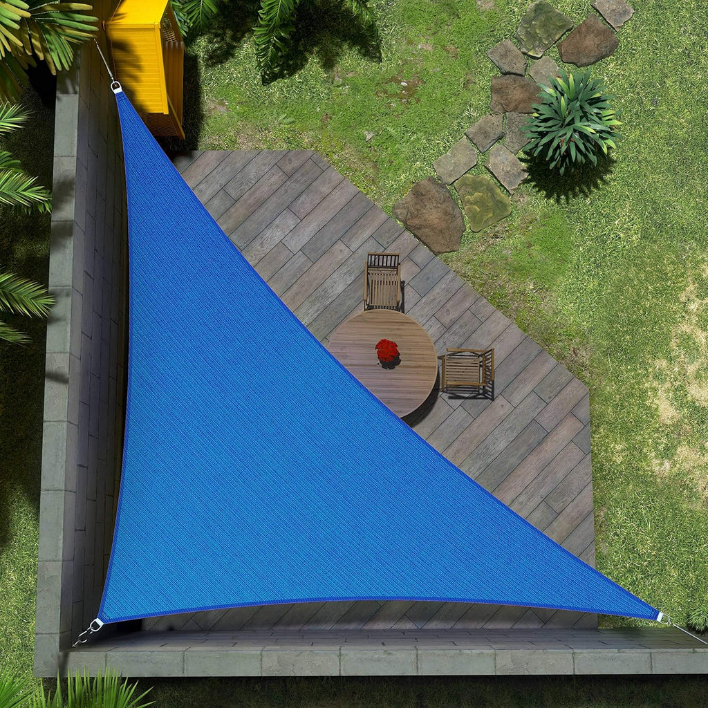 Beige 24' x 24' x 24' Triangle Sun Shade Sail A43615