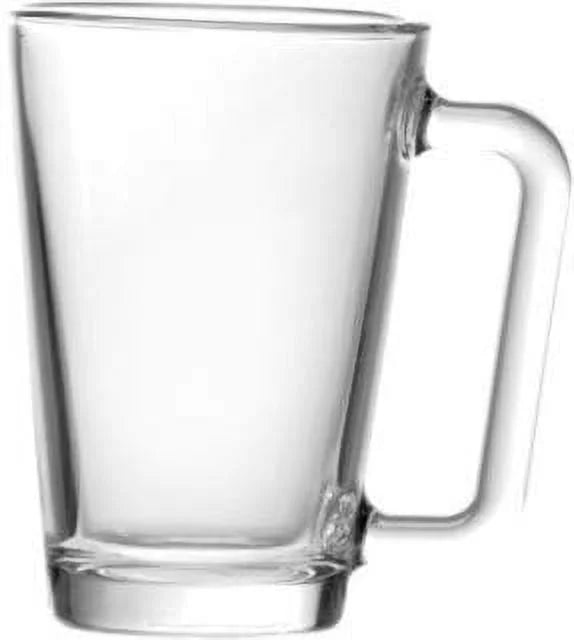 9 Ounce Glass Coffee Mugs, Microwave and Dishwasher Safe, Set of 12 Clear Glass Mugs G487717
