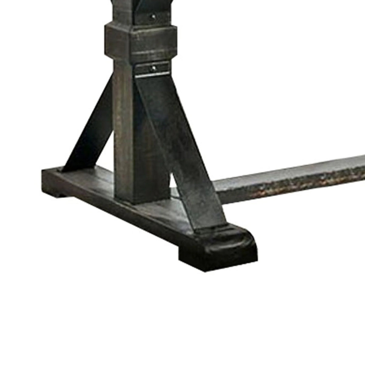 Antique Black Dining Table With Trestle Base G73862