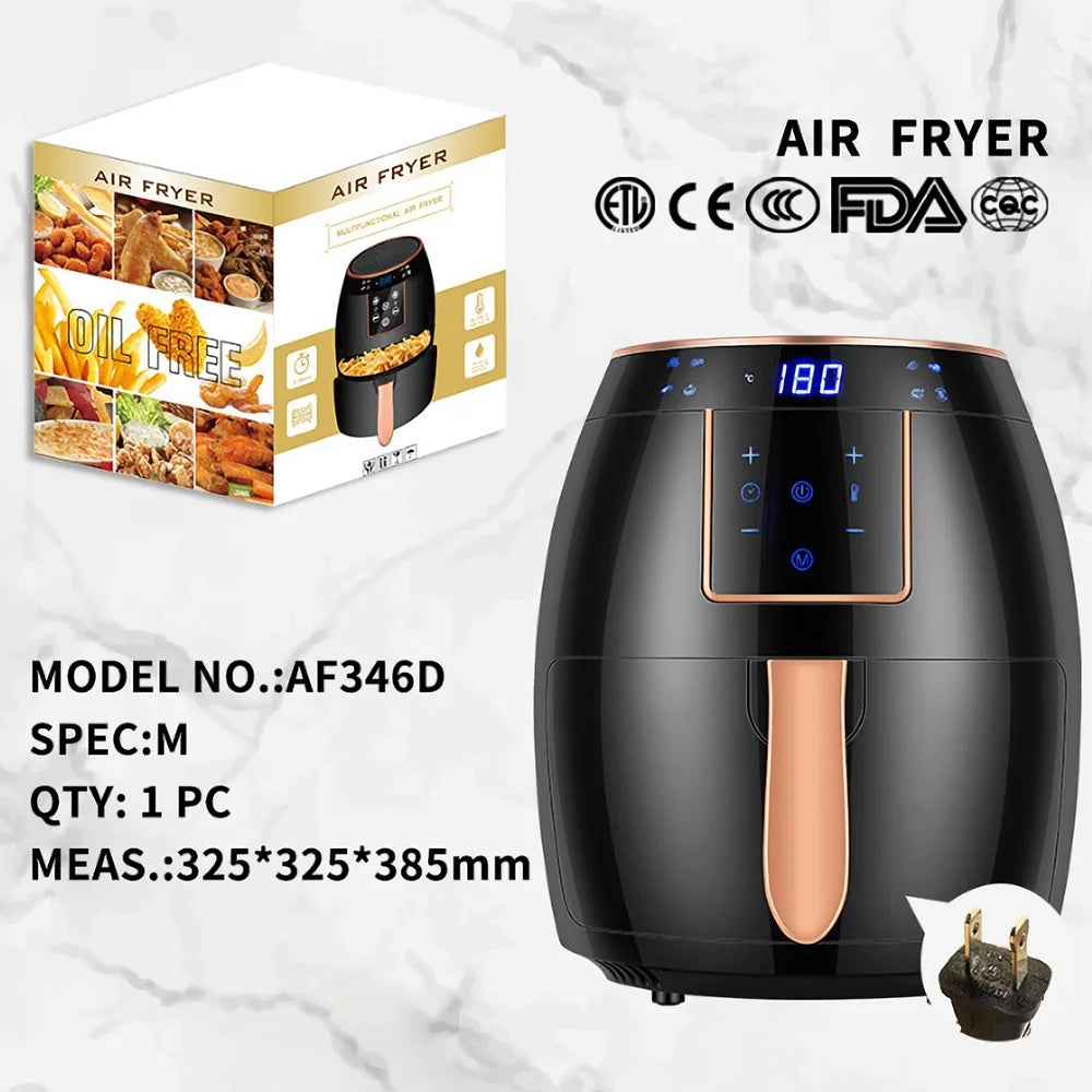 5.5L 1300W Electric Air Fryer with LCD Screen L425769