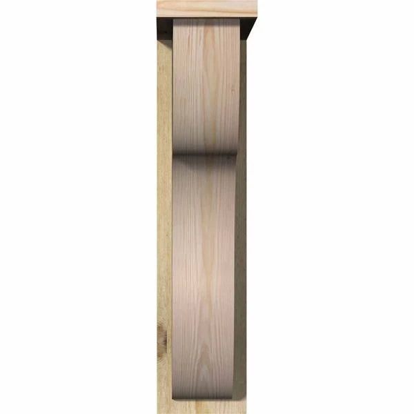 Carmel Rough Sawn Corbel w/Backplate, Douglas Fir H825