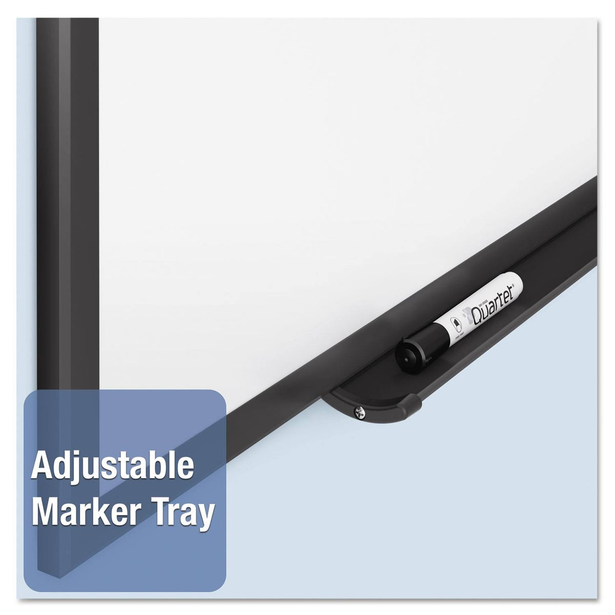 36 x 24 Black Aluminum Frame Magnetic Whiteboard I7601