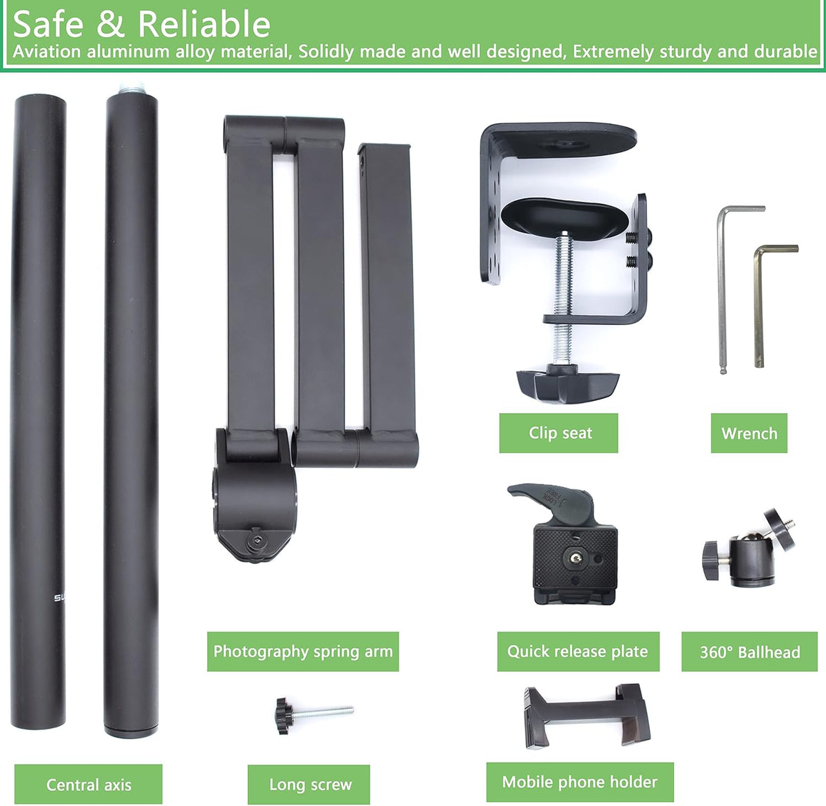 Overhead Camera Desk Mount Stand with Flexible Arm R649705