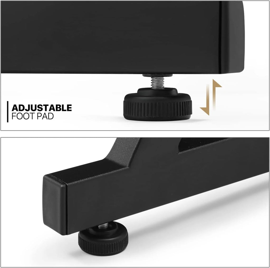 Black 3 Tier Z-Shape Computer Desk P779