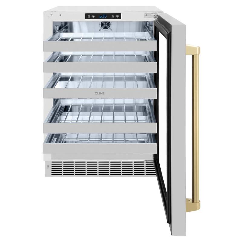 24 in. Dual Zone 44-Bottle Wine Cooler with Glass Door C920