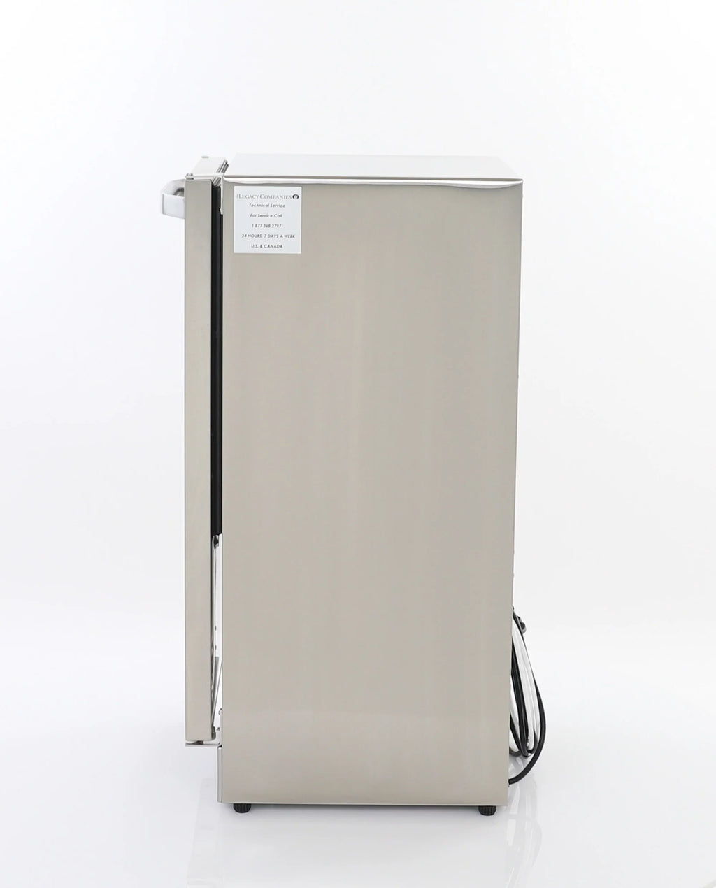 Shallow Depth Outdoor Built-In Undercounter Ice Maker, 15", 25 lbs, Stainless Steel M9539