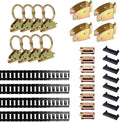 E Track Tie-Down Kit 32 Pieces Black E Track Rails T318746