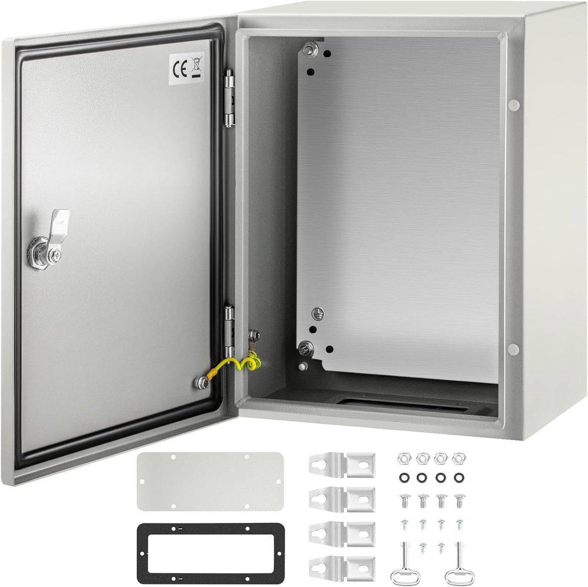 16 x 16 x 8'' NEMA 4X Steel Electrical Box with Mounting Plate O928931
