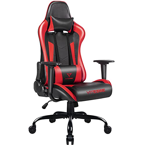 Purple Gaming Chair with Lumbar Support and Headrest F9002