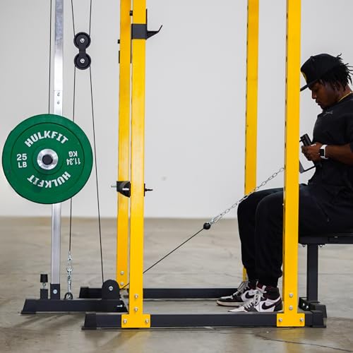 2.35" x 2.35" Power Cage Squat Rack with Attachments and Accessories O340