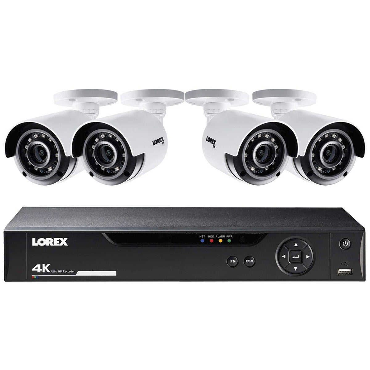 8 Channel 4K HD Bullet Security Cameras with 1TB DVR P804