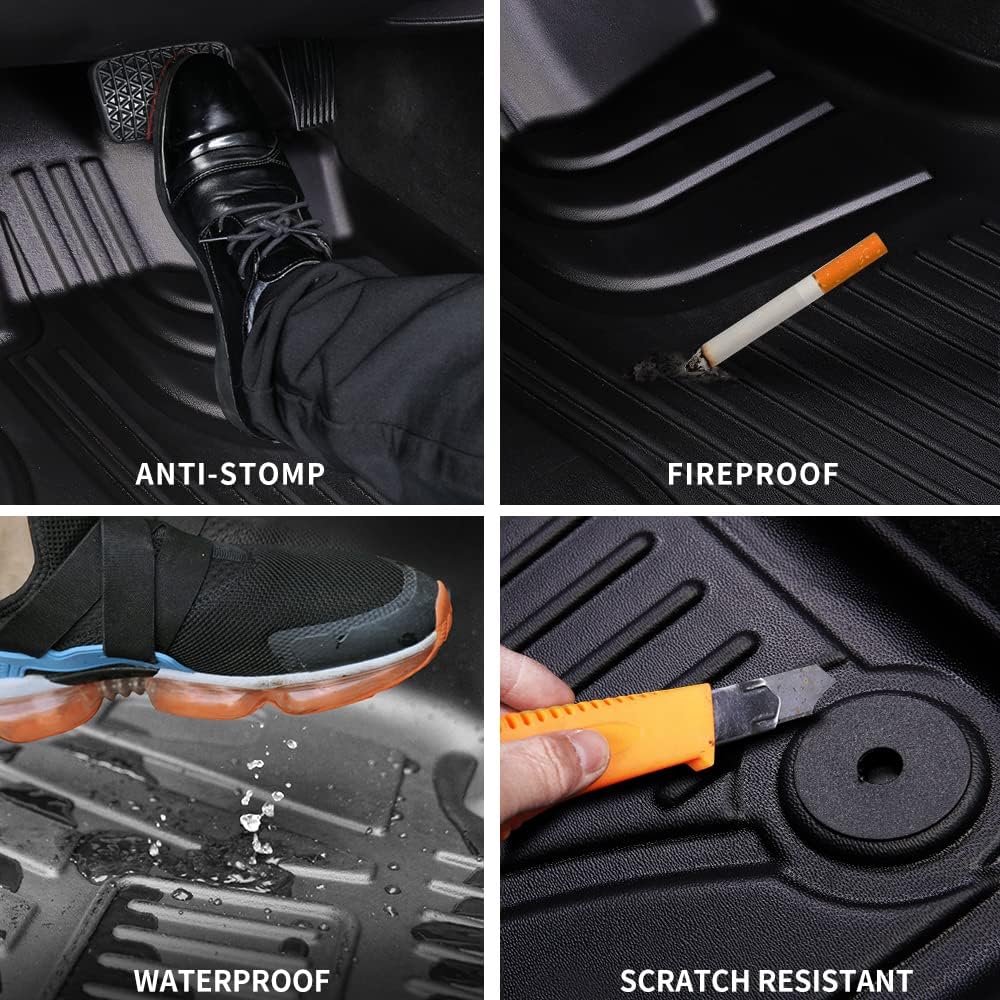 Black TPE All Weather Car Floor Liners F561144