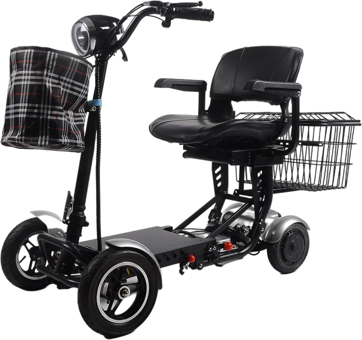 Foldable 4 Wheel Mobility Scooter with Long Range Battery 15.6AH Z2688
