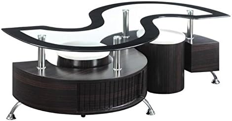Coffee Table Set in Cappuccino F195