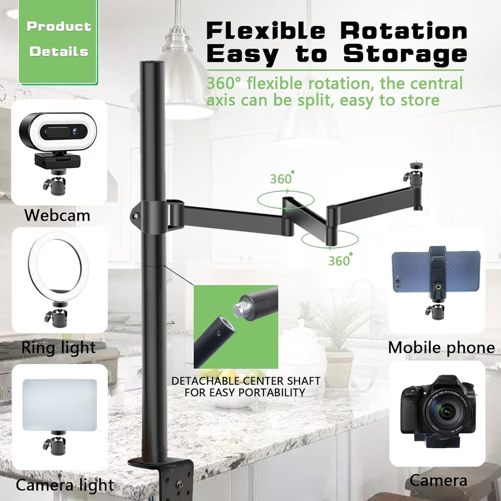Overhead Camera Desk Mount Stand with Flexible Arm R649705