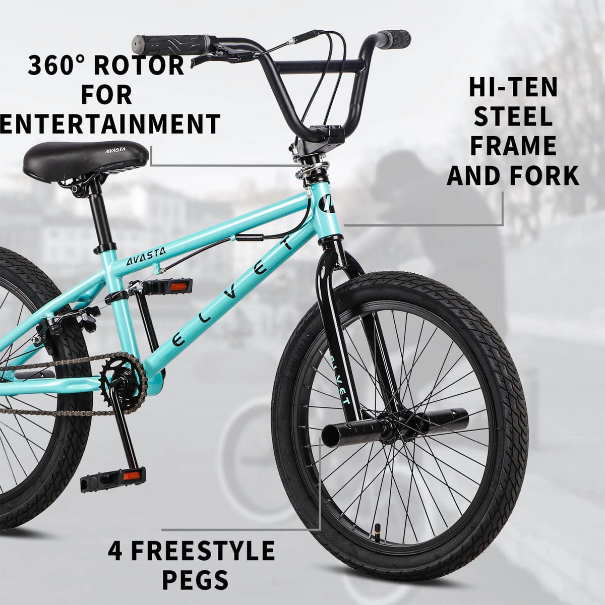 18 Inch Mint Green Kid BMX Bicycle H6352