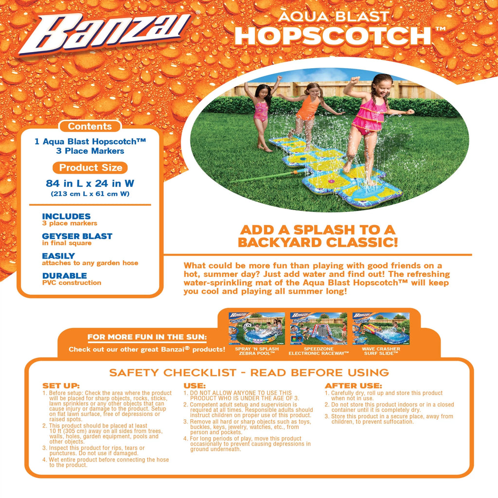 Hopscotch Sprinkler Game with No-Slip Surface O5311