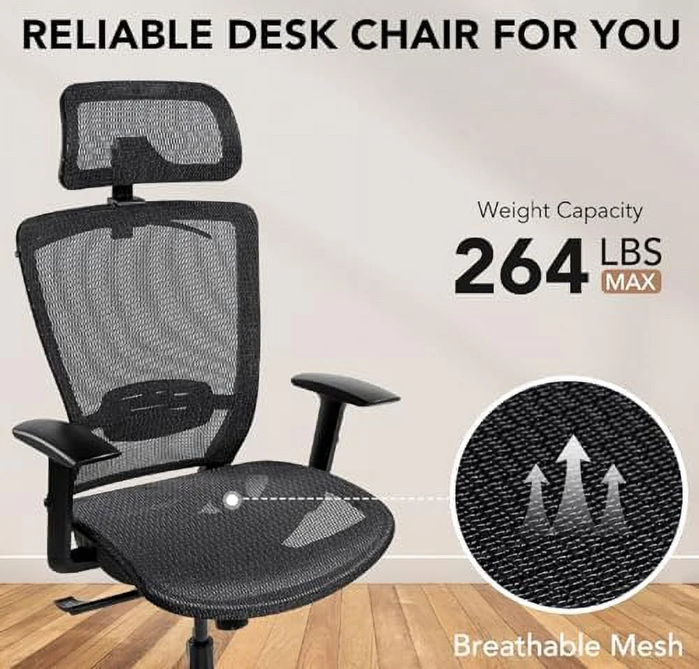 Gray Mesh Ergonomic Swivel Office Chair Z13114