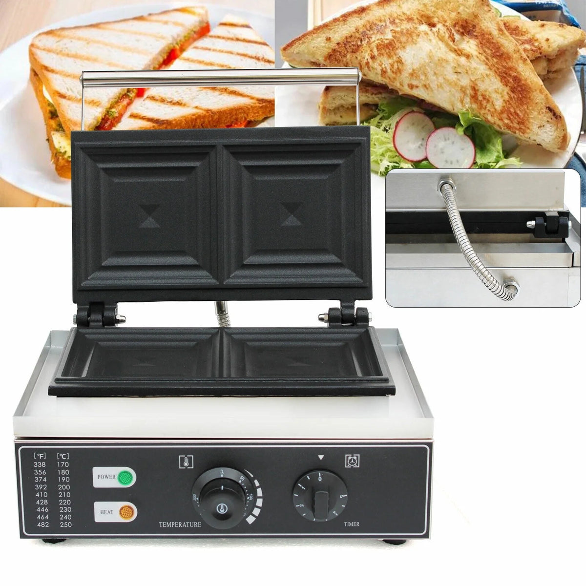 Commercial Sandwich Machine Adjustable Temperature O523