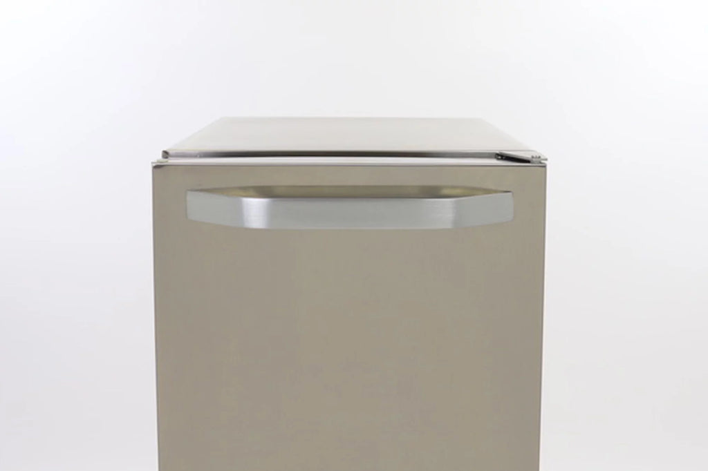 Shallow Depth Outdoor Built-In Undercounter Ice Maker, 15", 25 lbs, Stainless Steel M9539