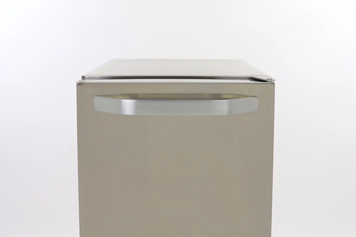 Shallow Depth Outdoor Built-In Undercounter Ice Maker, 15", 25 lbs, Stainless Steel M9539