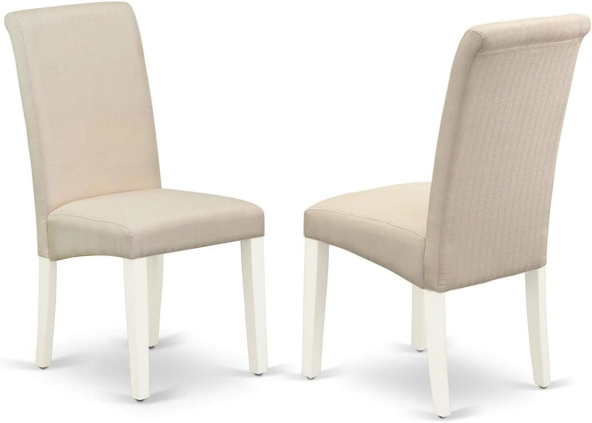3 Piece Dinette Set with Rectangle Dropleaf Table and 2 Cream Fabric Chairs W616115