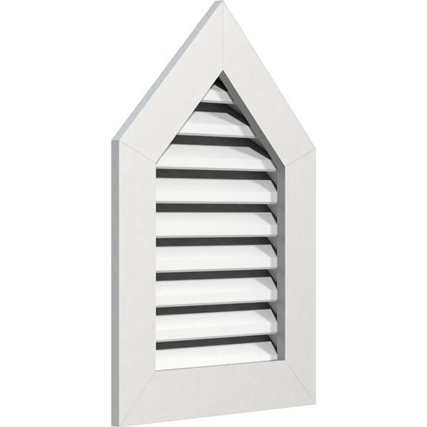 Peaked Top Gable Vent, PVC C68099