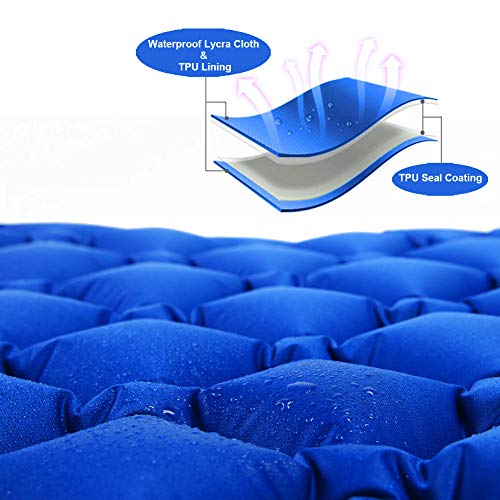 Inflatable Camping Sleeping Pad with Pillow V463552