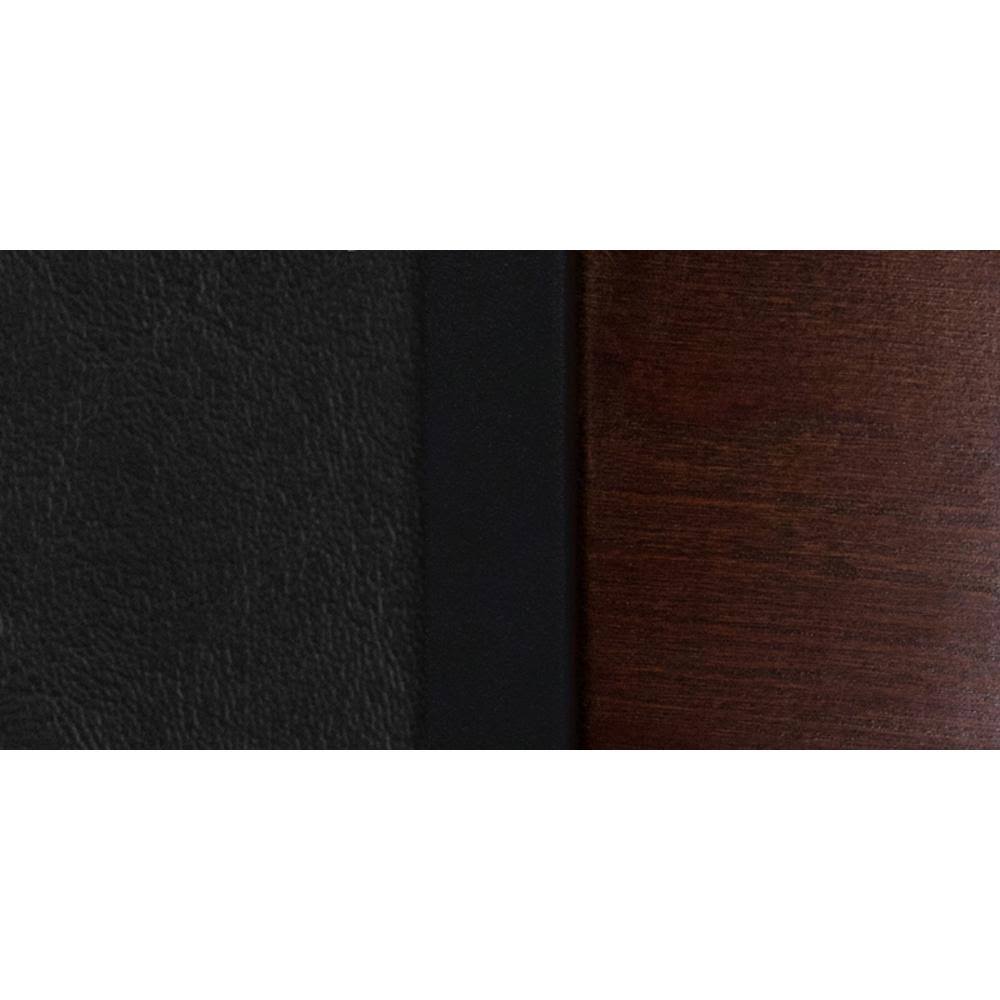 Black Metal Restaurant Chair with Walnut Wood Back and Burgundy Vinyl Seat S150009