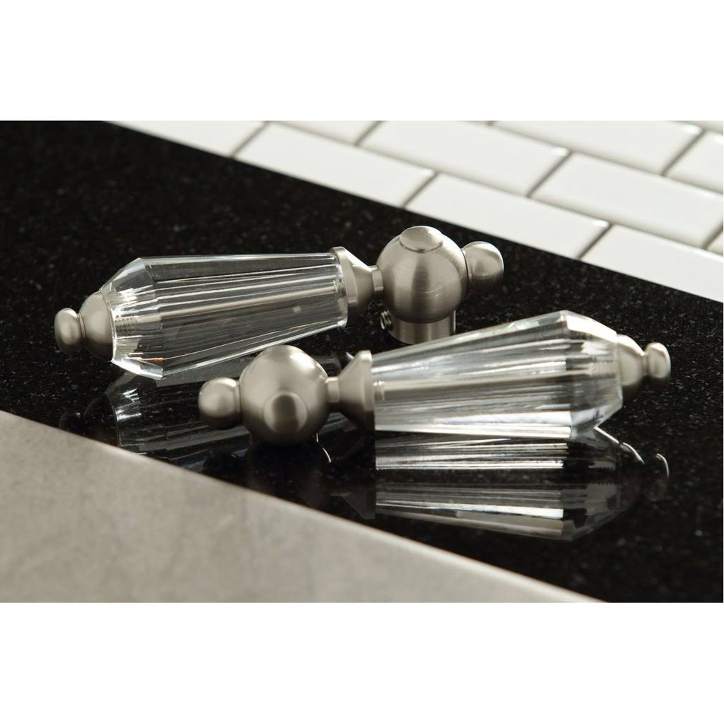 Brushed Nickel Two-Handle Wall Mount Bathroom Faucet F9284