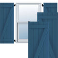 Sojourn Blue PVC Board and Batten Shutters (Per Pair) L4609