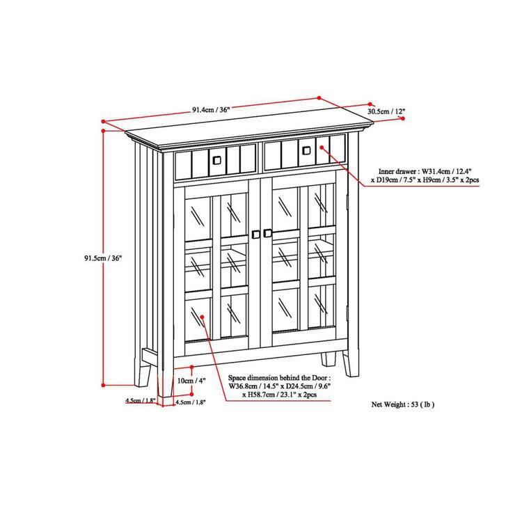 White Solid Wood Entryway Storage Cabinet W228152