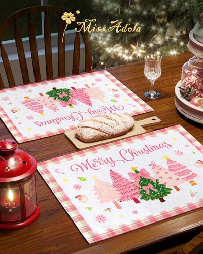 Christmas Placemats Set of 4 Buffalo Plaid Y39704