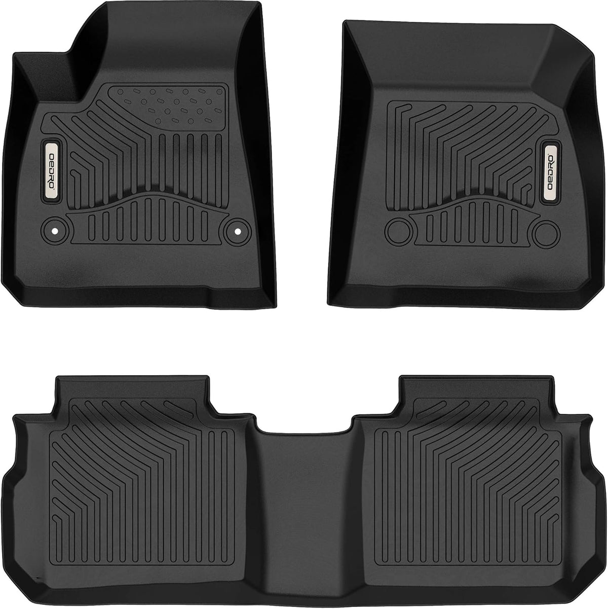 Black TPE All Weather Floor Mats D567164