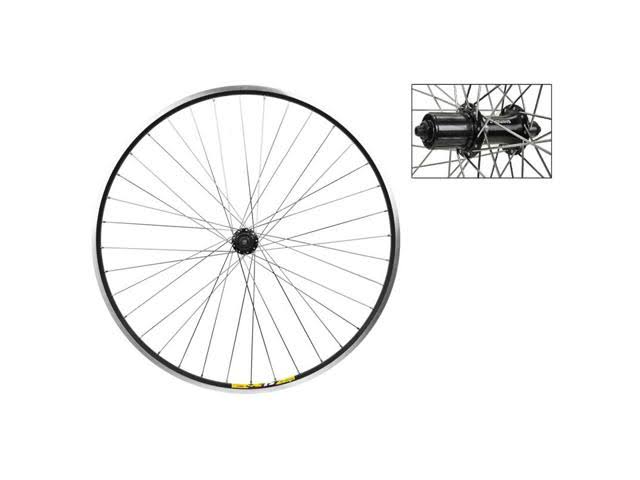 700c Black Alloy Rear Wheel V121