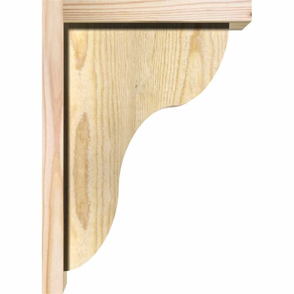 Carmel Rough Sawn Corbel w/Backplate, Douglas Fir H825