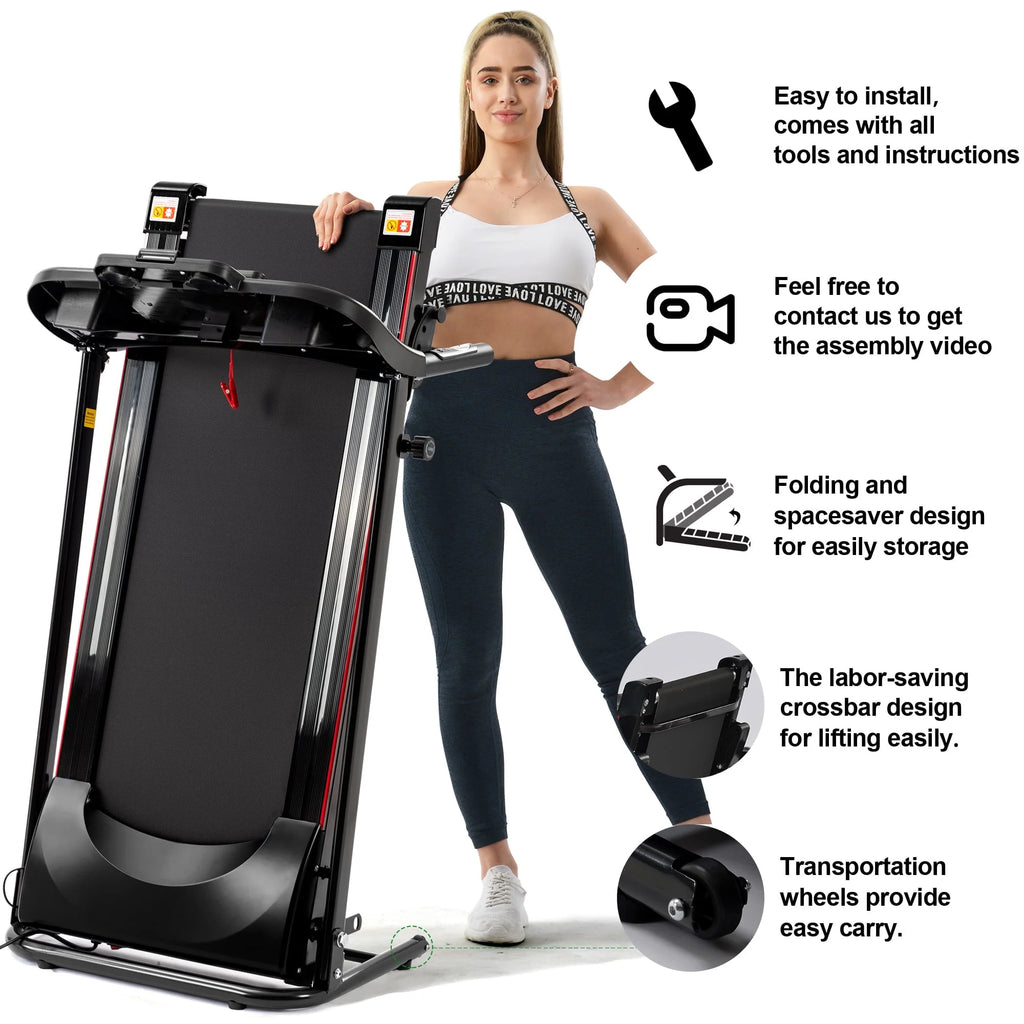 Folding Incline Treadmill 265lbs 2.5HP T20385
